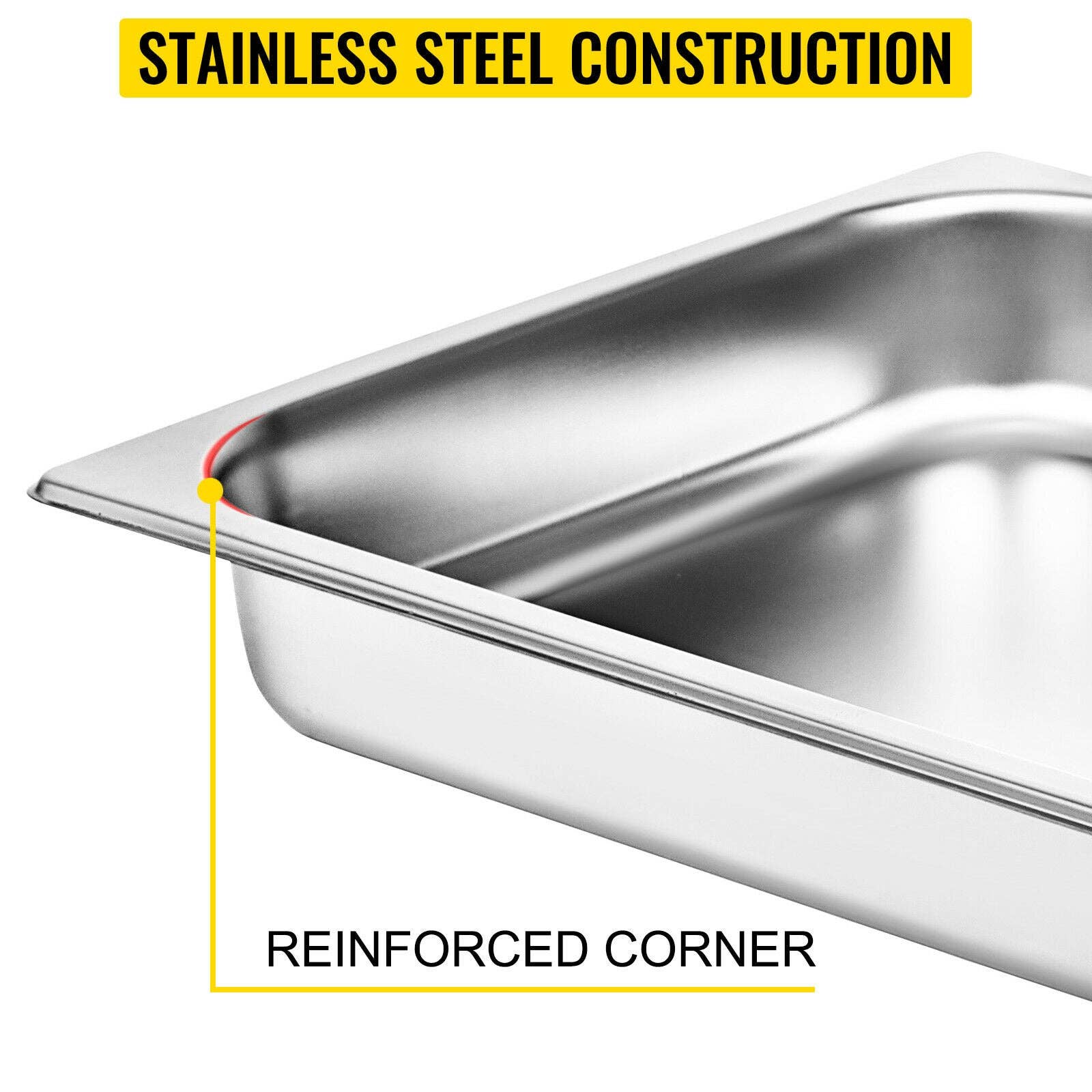 BlakOutlet - Wholesale Baking Dish - Buffet Chafing Dishes  Gastronorm Pans Steam Table Pans Tray Stainless Steel Food Container3
