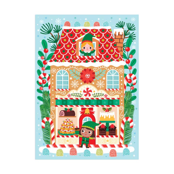 Chronicle Books - Wholesale Ornament - Santa's Bakery 48 Piece Mini Puzzle Ornament3