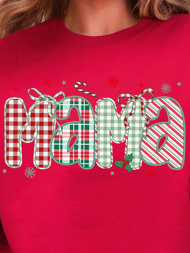 Candy Cane Lane Mama Ready To Press DTF Transfer for wholesale by Wholesale Accessory Market