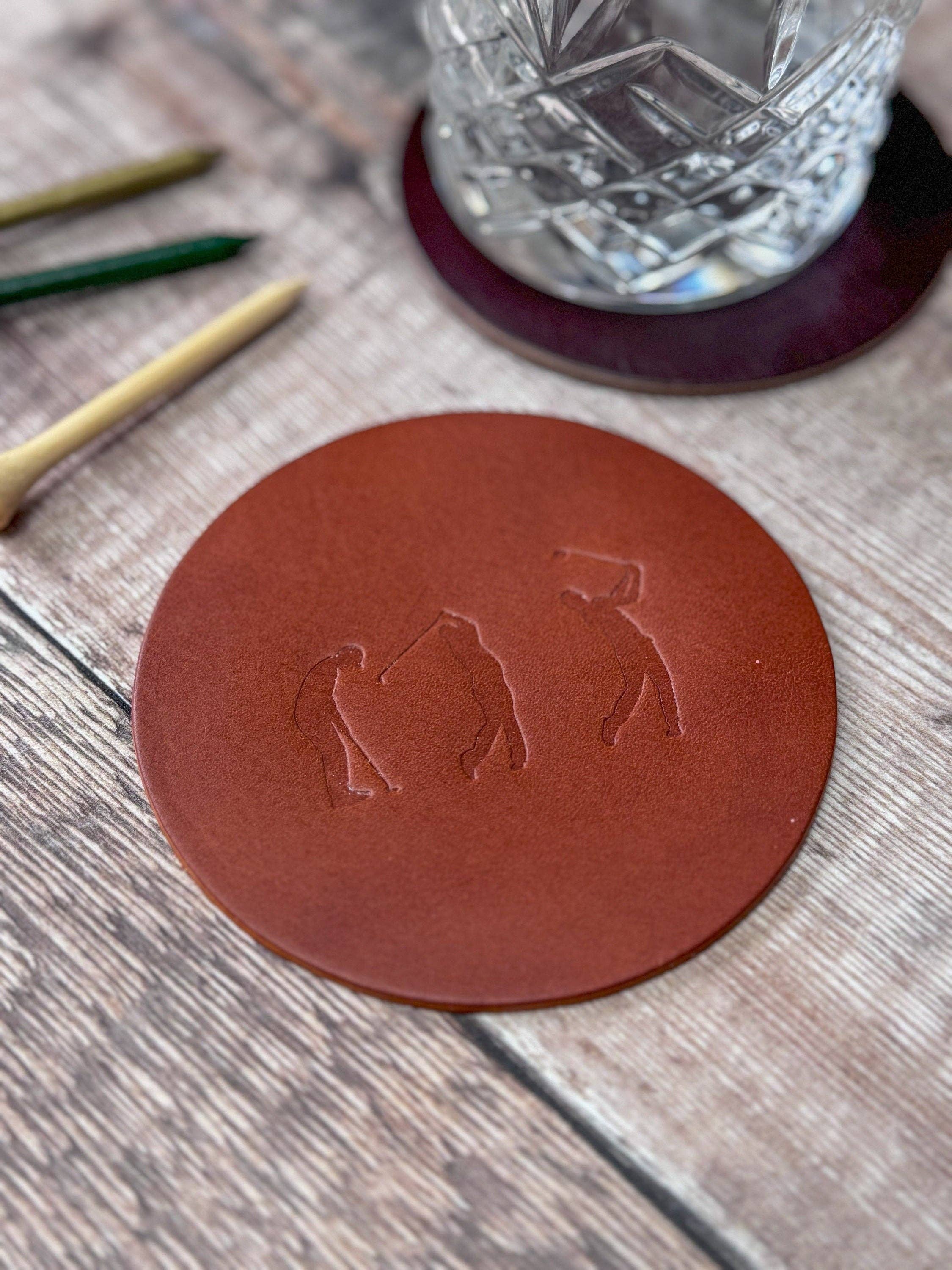Parkin & Lewis - Wholesale Coasters - Leather Golf Coaster3