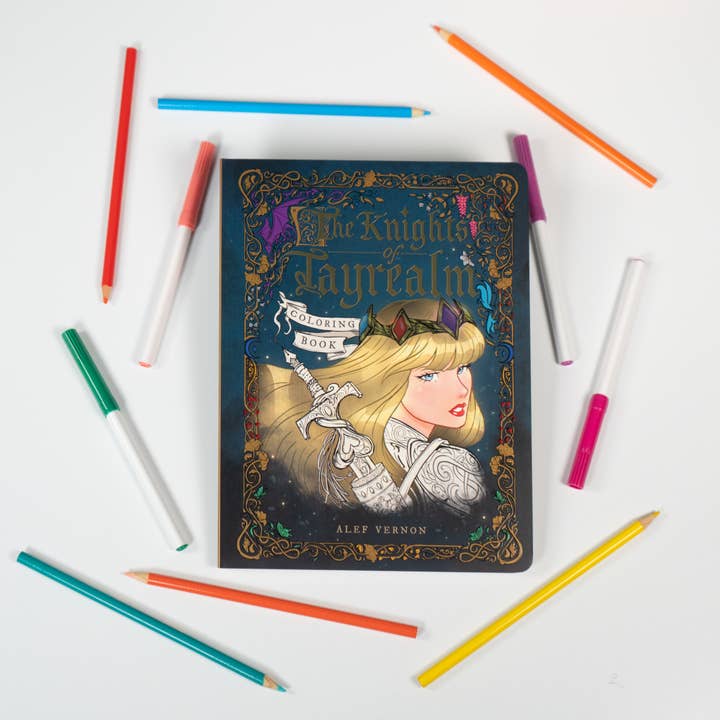 Simon & Schuster - Wholesale Coloring & Activity Book - Adult - Knights of Tayrealm Coloring Book by10