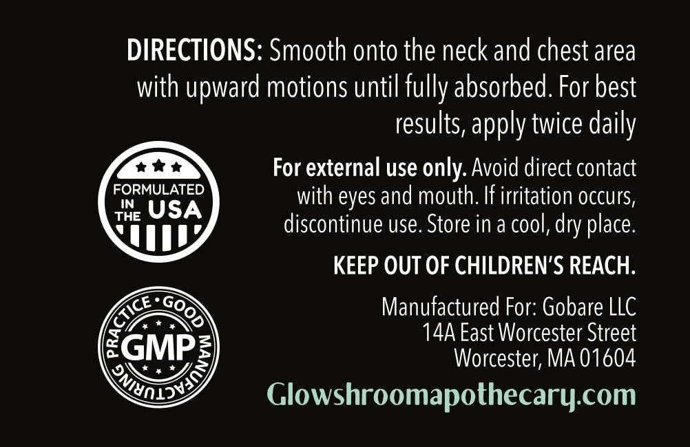 Glowshroom Apothecary - Wholesale Body Balm/Butter - White Truffle Neck & Décolletage Serum6