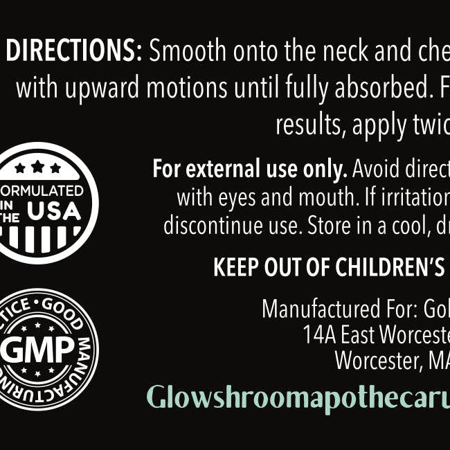 Glowshroom Apothecary - Wholesale Body Balm/Butter - White Truffle Neck & Décolletage Serum6