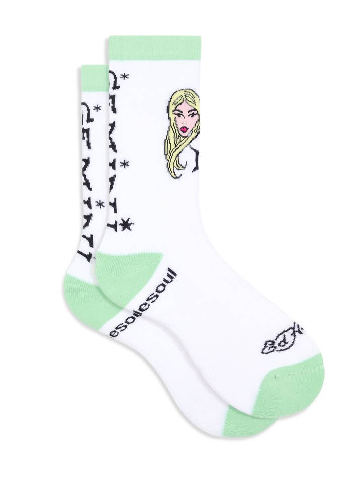 doublesoul - Vente Chaussettes – unisexe - Chaussette haute zodiaque Ed Hardy4