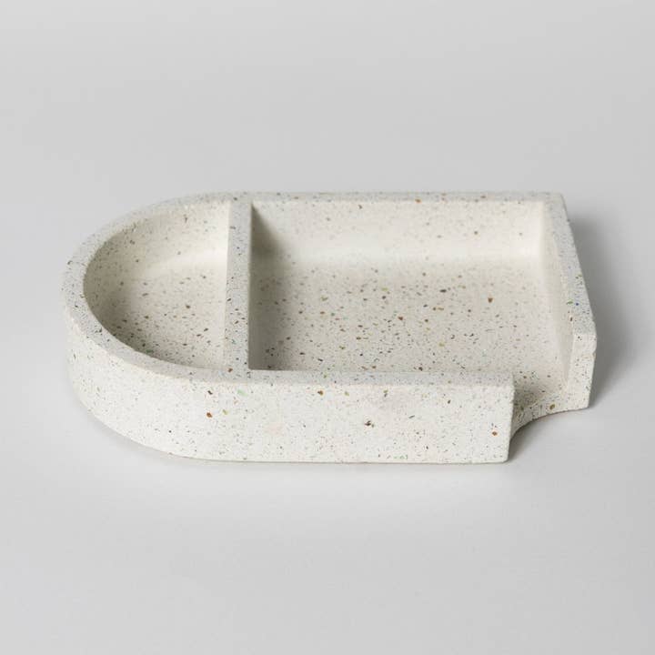 Sticki Note Holder | White Terrazzo for wholesale by pretti.cool