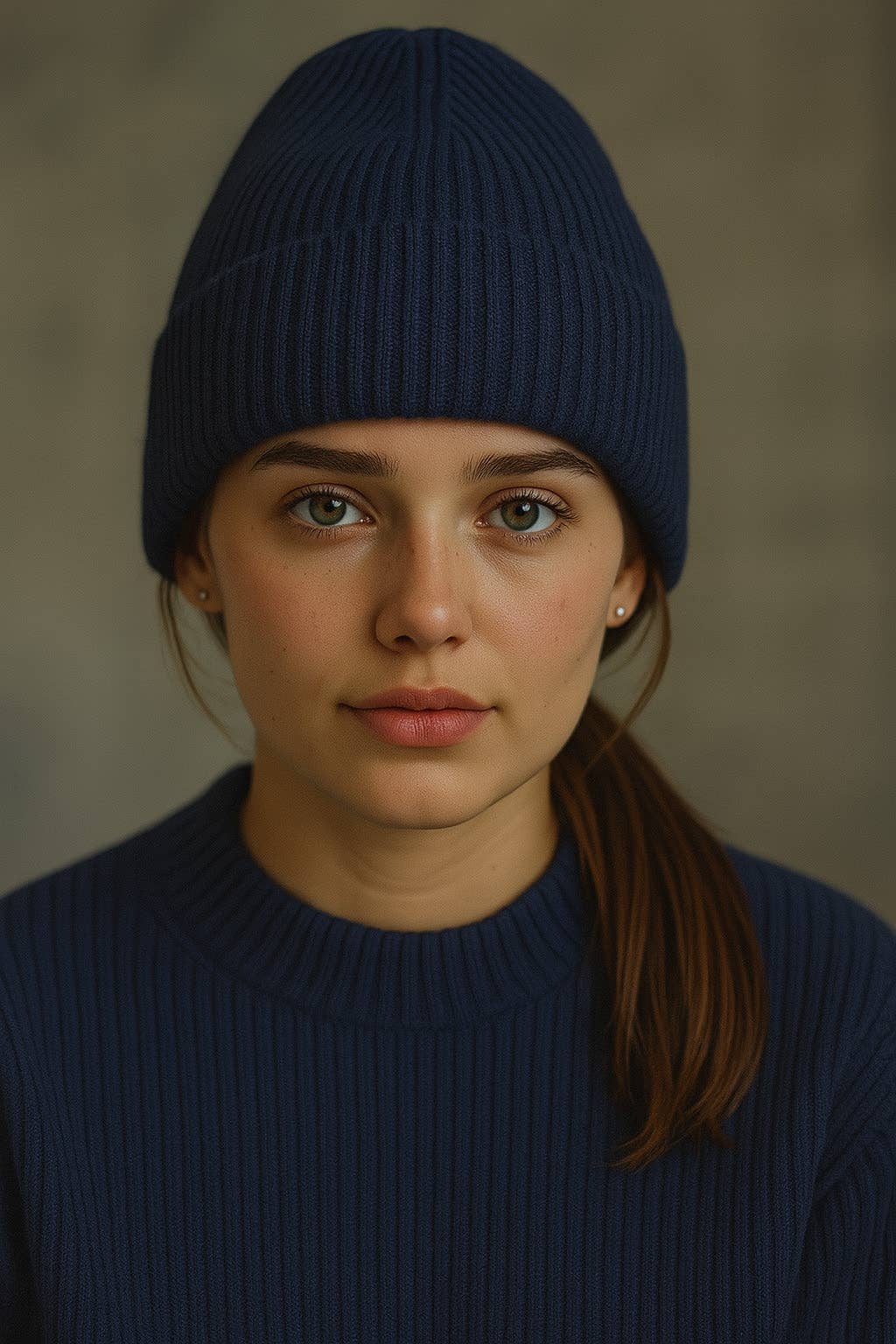 SUNNY STUDIO – wholesale Beanie – Women's – Ribbed fine-knit beanie with turn-up2