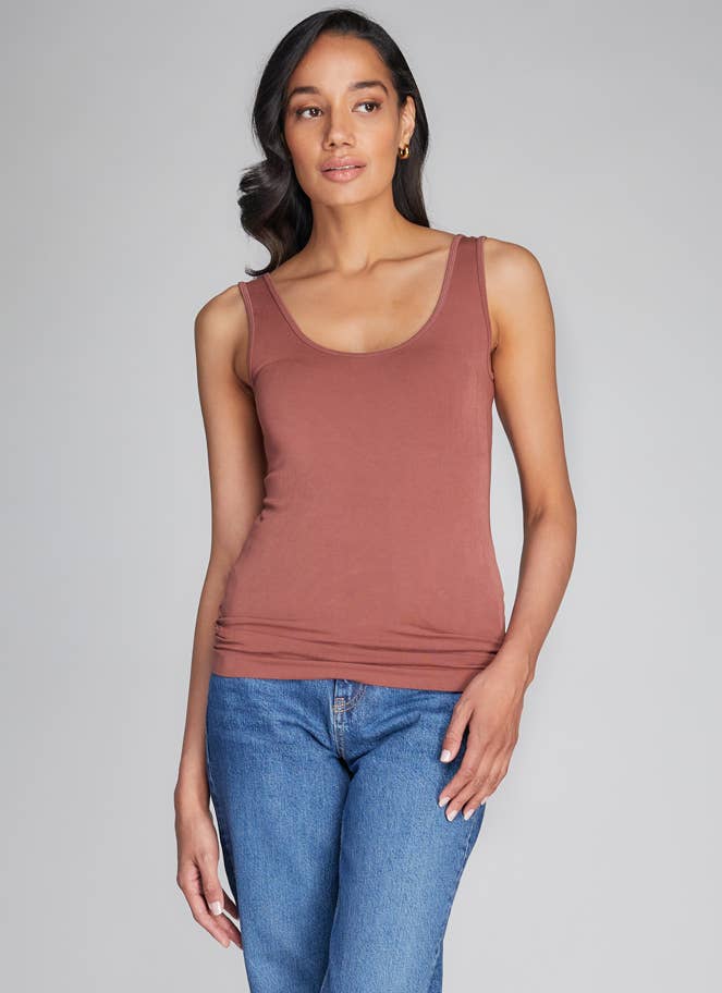 C'est Moi Clothing Co - Wholesale Tank Top - Women's - Bamboo Double Scoop Tank- CEBT111033