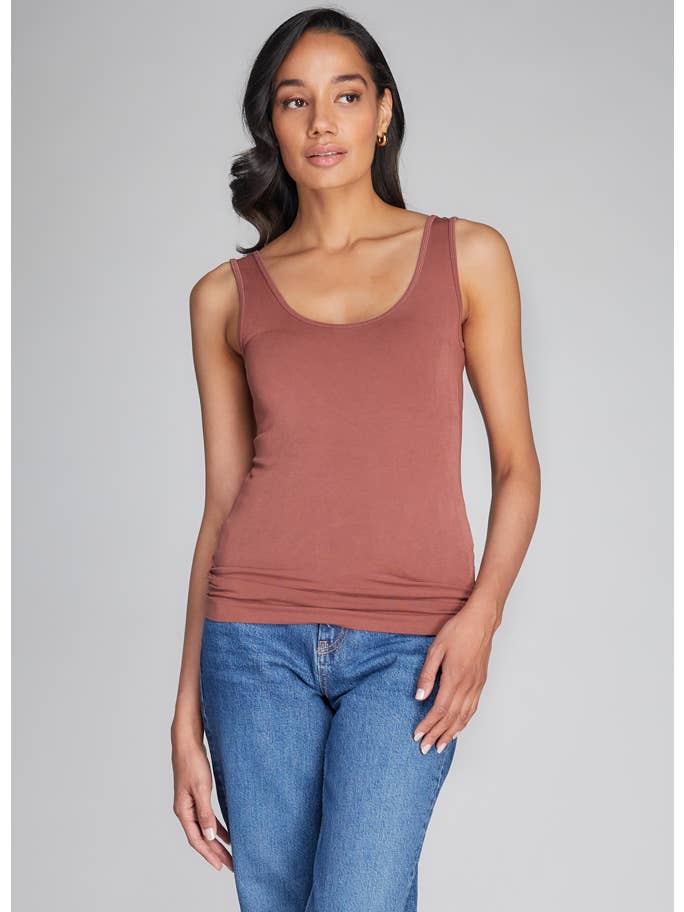 C'est Moi Clothing Co - Wholesale Tank Top - Women's - Bamboo Double Scoop Tank- CEBT111033