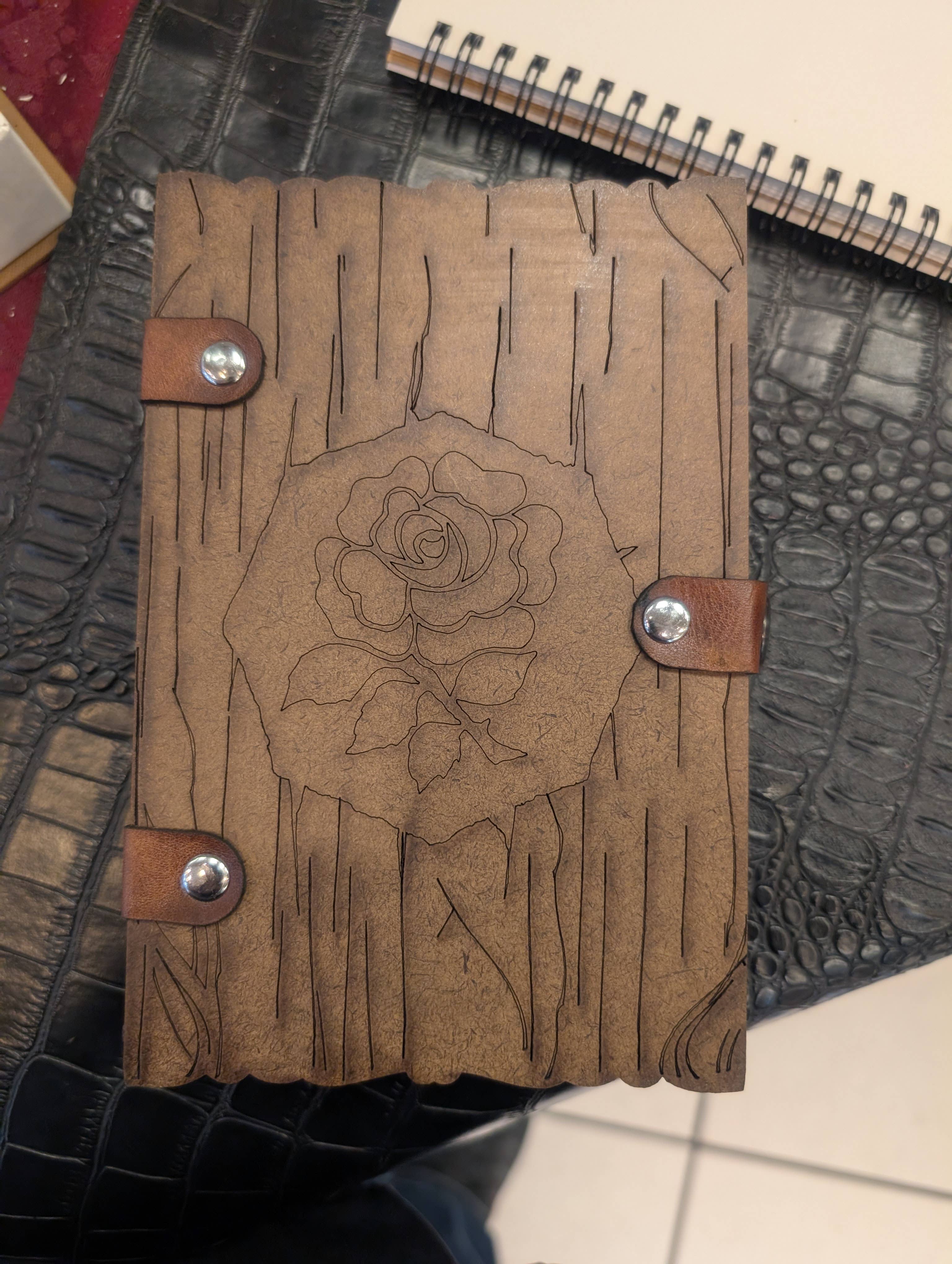 The Nerdy Wolf - Wholesale Journal/Diary - Journal Kit with Glass Dip Pen, Ink, and Wood Gift Box15