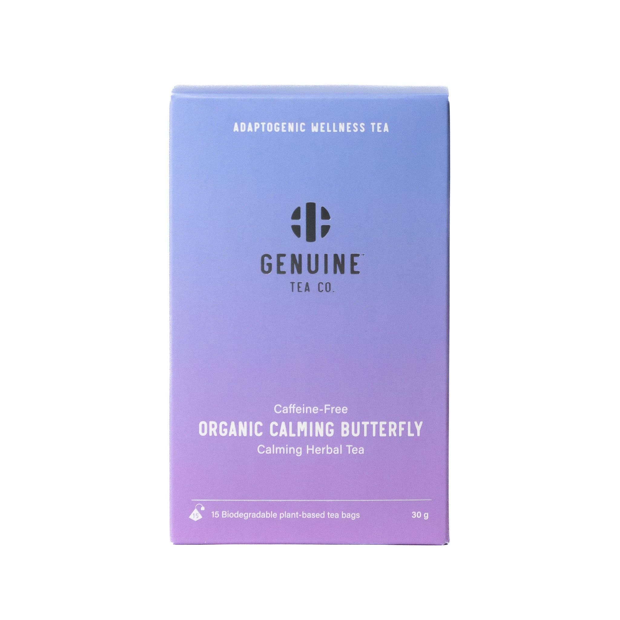 Genuine Tea - Wholesale Tea Bags - Organic Calming Butterfly Pyramid Tea Bags
