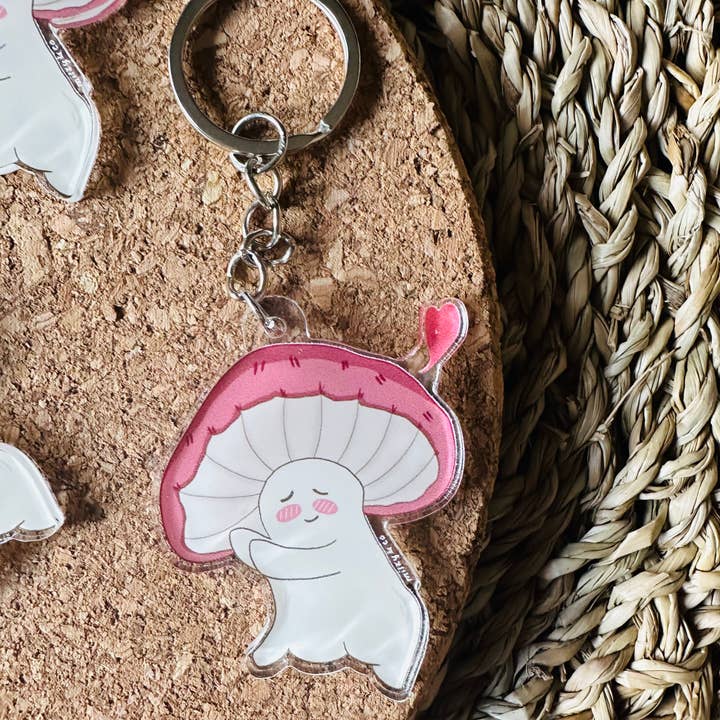 Cheeky Mushroom - Akryl Nyckelring för wholesale av Milky & Co. Studios
