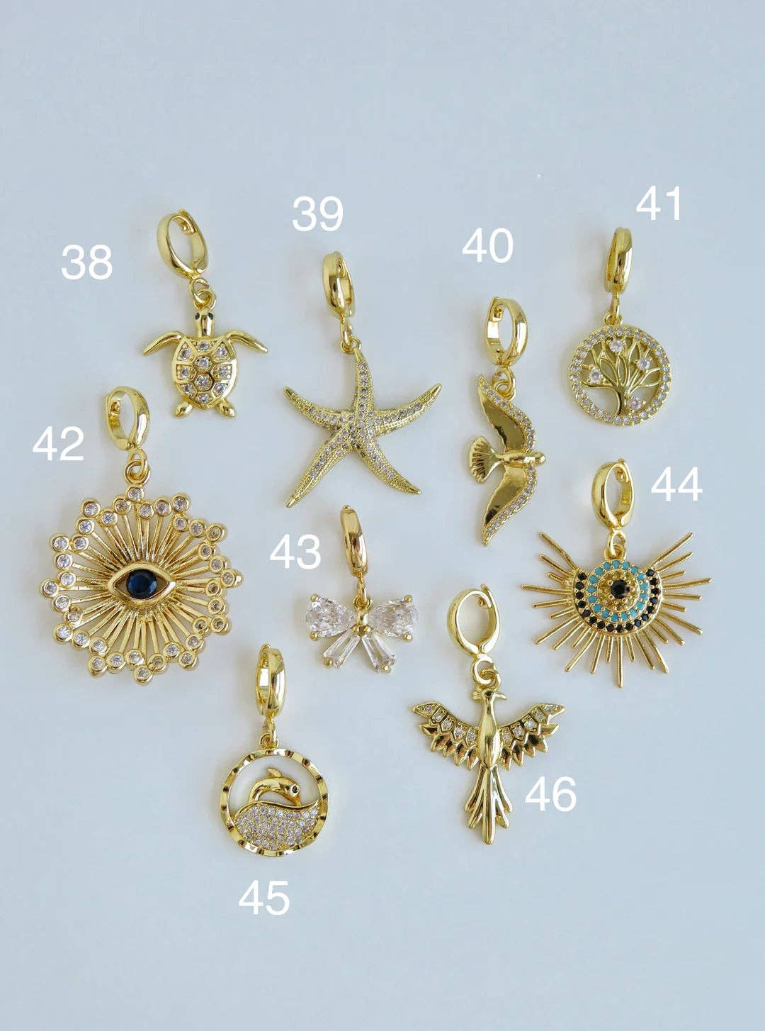 Curated By Suarez - Wholesale Individual Charm/Pendant - Symbolic Clip Charm  - Charms with Hinged Clasp4