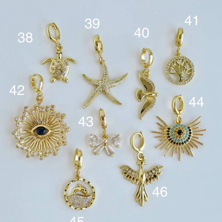 Curated By Suarez - Wholesale Individual Charm/Pendant - Symbolic Clip Charm - Charms with Hinged Clasp4