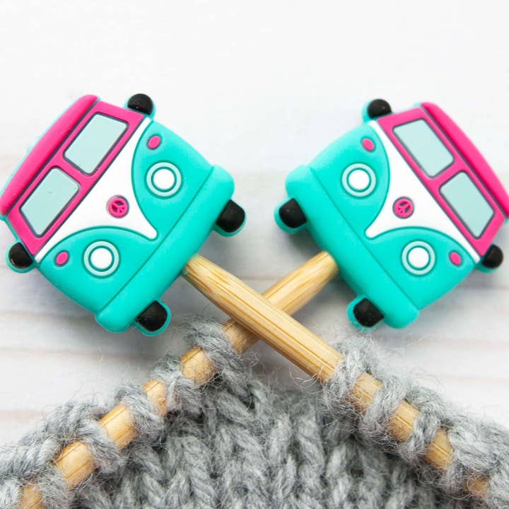 Teal Van | Stitch Stoppers for wholesale by Fox & Pine Stitches