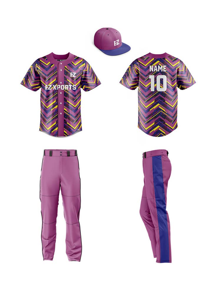 EZ XPORTS - Vendita all'ingrosso Maglia di squadra sportiva - Donna - Uniforme da baseball personalizzata - BSB-9
