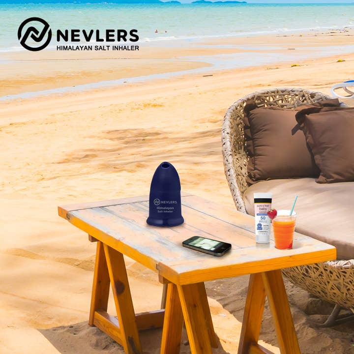 Nevlers – wholesale Aromaterapiinhalator – Nevlers Himalayan Salt Inhalator - Navy
