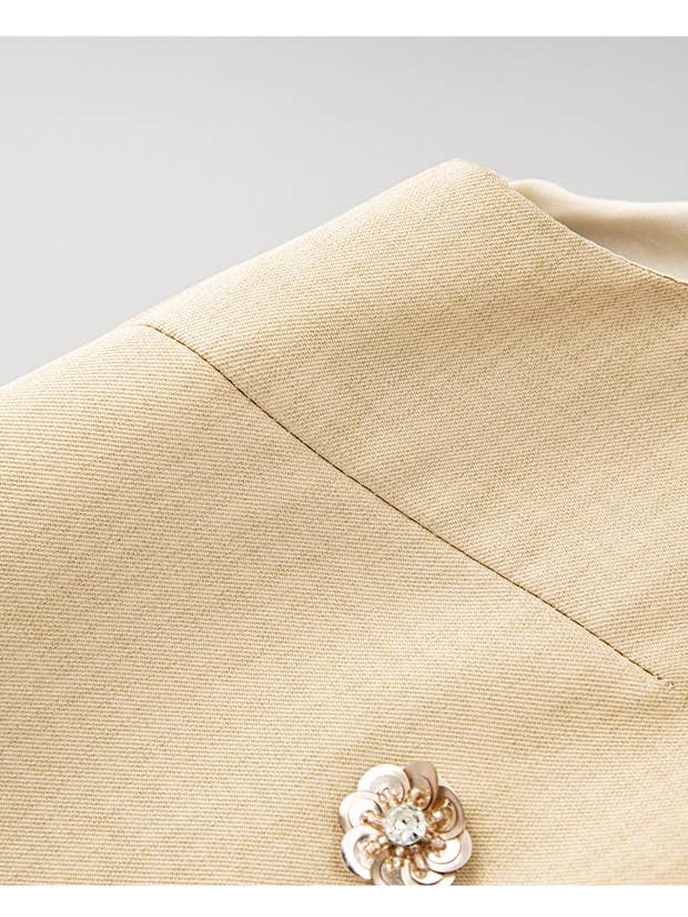 Color as pictures SET81Y Radiant Tweed Sequin Vest & Skirt Co-ord Set for wholesale on Faire5