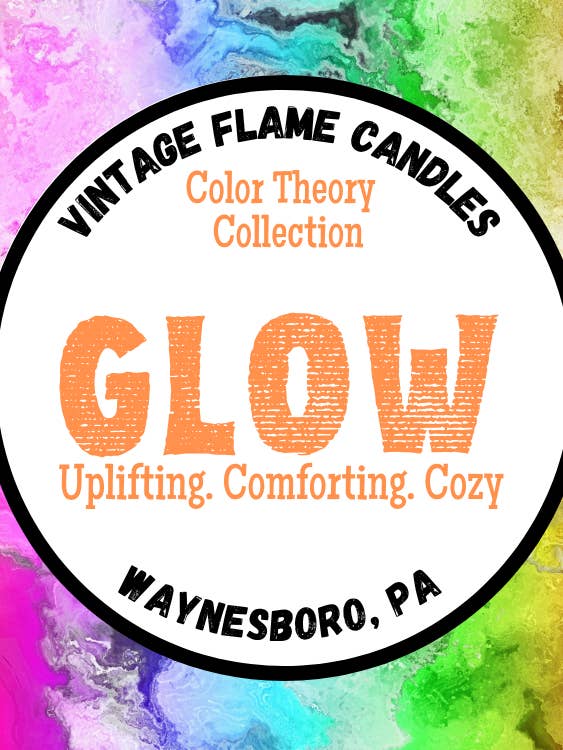 Glow/Orange - The Color Candle Collection for wholesale by The Vintage Flame Candles