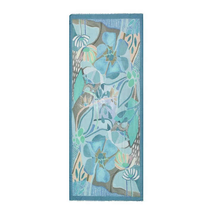 Nanette Kunstzinnige Bloemensjaal voor wholesale door Dupatta Designs