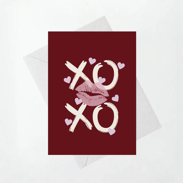 XOXO (Kys og kram) - Valentinsdagskort for engroshandel hos in Perennial