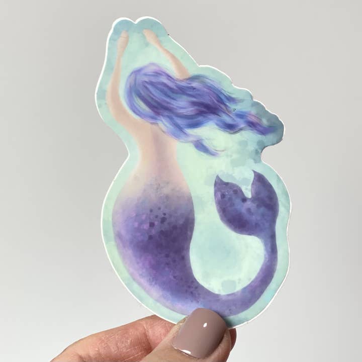 Sticker Femme sirène Wild Seas pour la vente par Art Magic by Jewels Bee