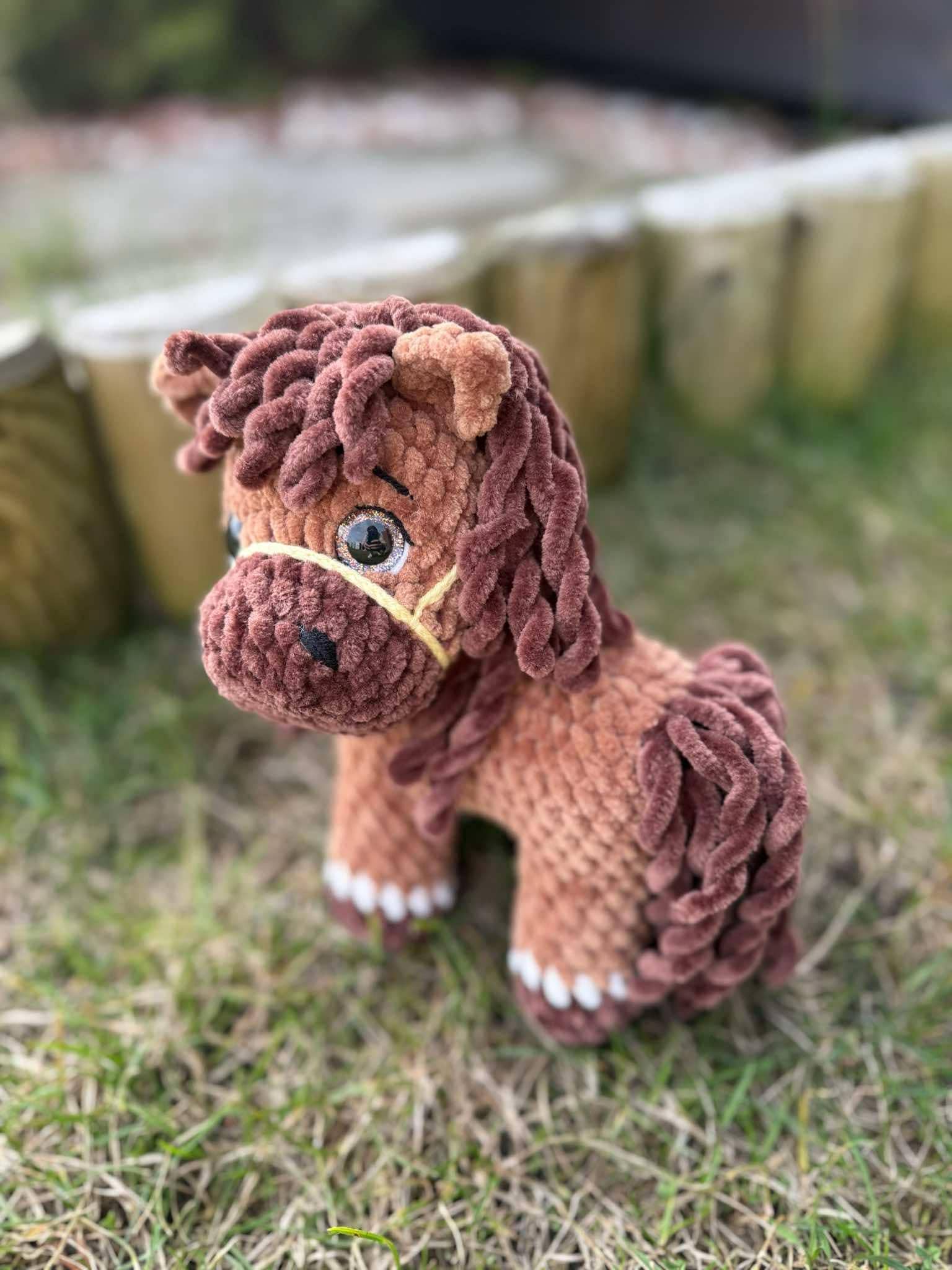 TOMOPOD LLC – wholesale Stuffed/plush toy – Kids & baby – Crochet Farm Animals, Cute Horse Sheep Cow Donkey Pig Goat 3