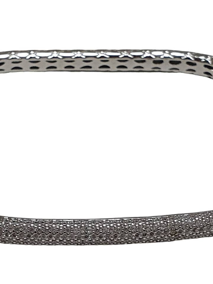 Bracciale rodio con zirconi for wholesale by L'OFFICIEL SRL