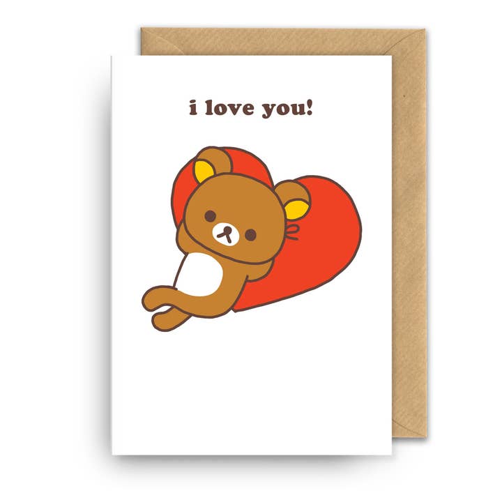 Valentinsdagkort | Rilakkuma | Jeg elsker dig for engroshandel hos Hype Associates Ltd