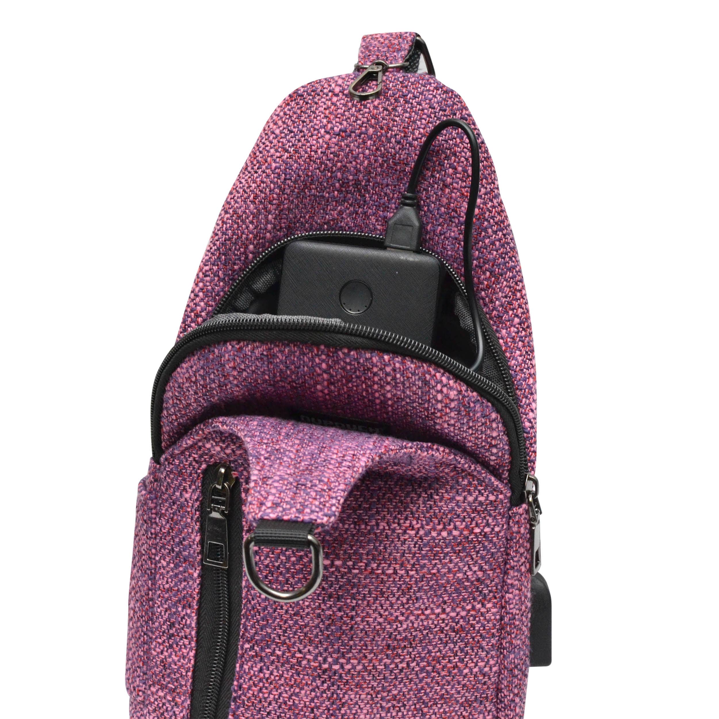 Calla Products - Wholesale Backpack - Unisex - Sonoma Sling Anti theft Sling Crossbody Purses Geo Trio5