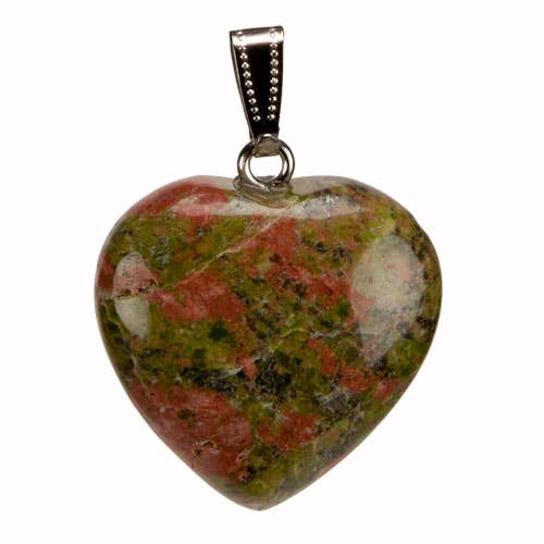 Vedhæng hjerte, 30mm, unakit for engroshandel hos EHAWA