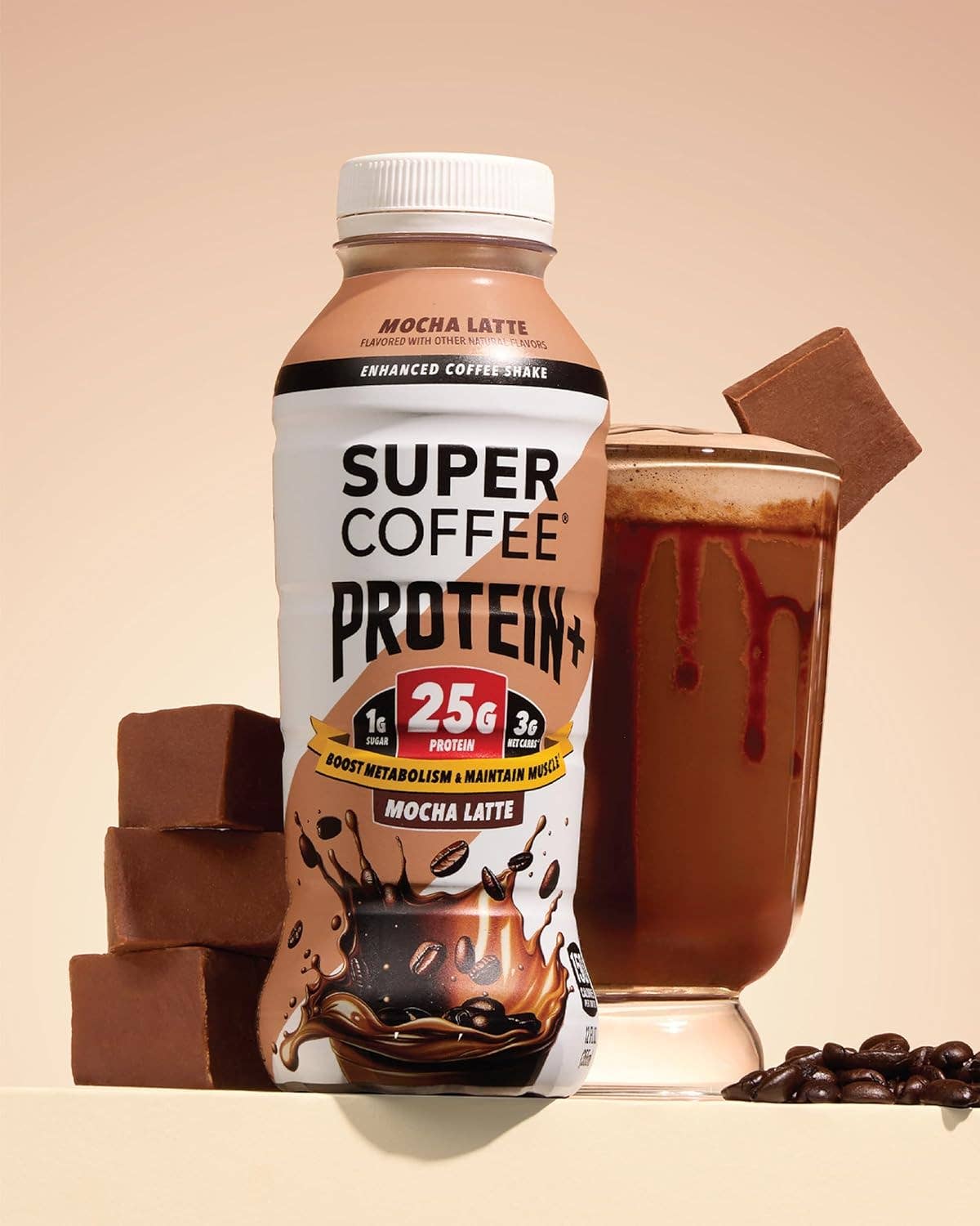Oasis Snacks - Wholesale Iced Coffee/Cold Brew - SUPER COFFEE Enhanced Shake Protein+, 12oz5