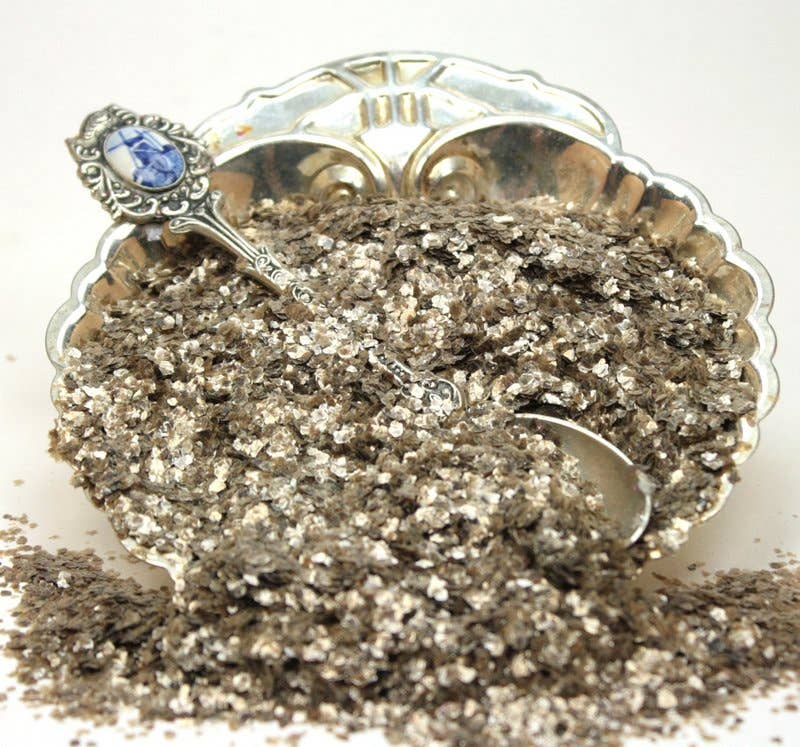 Meyer Imports – Großhandel Bastelzubehör – Antike Bronzeflocken - Natürlicher Glimmer1