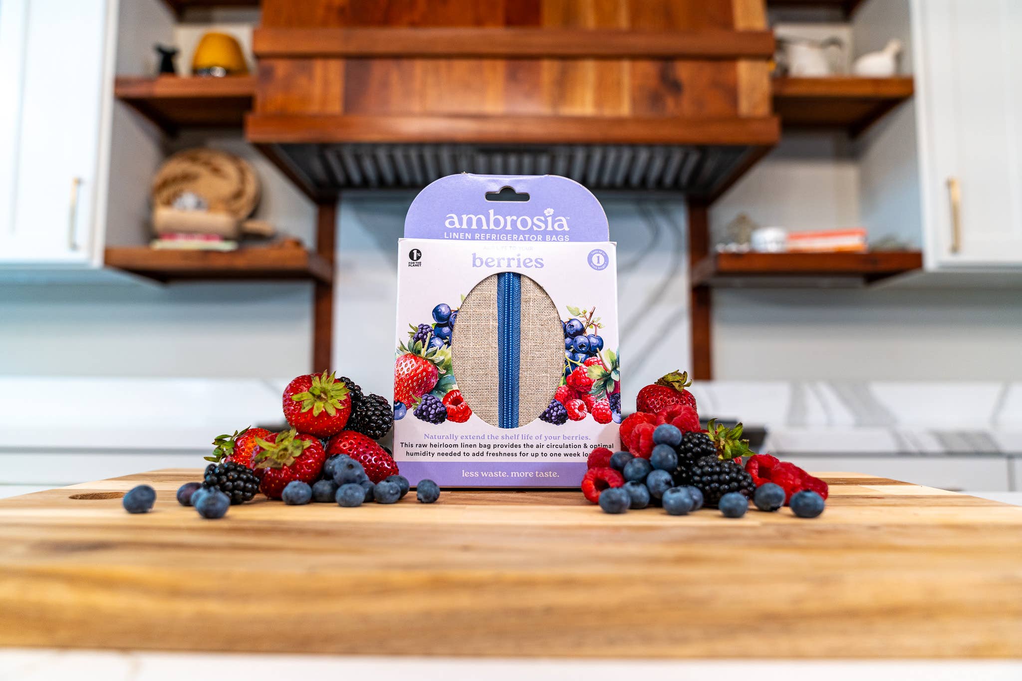 Ambrosia Bag - Wholesale Food Storage Wrap/Bag - Reusable Linen Produce Bag for Berries | Spring Kitchen