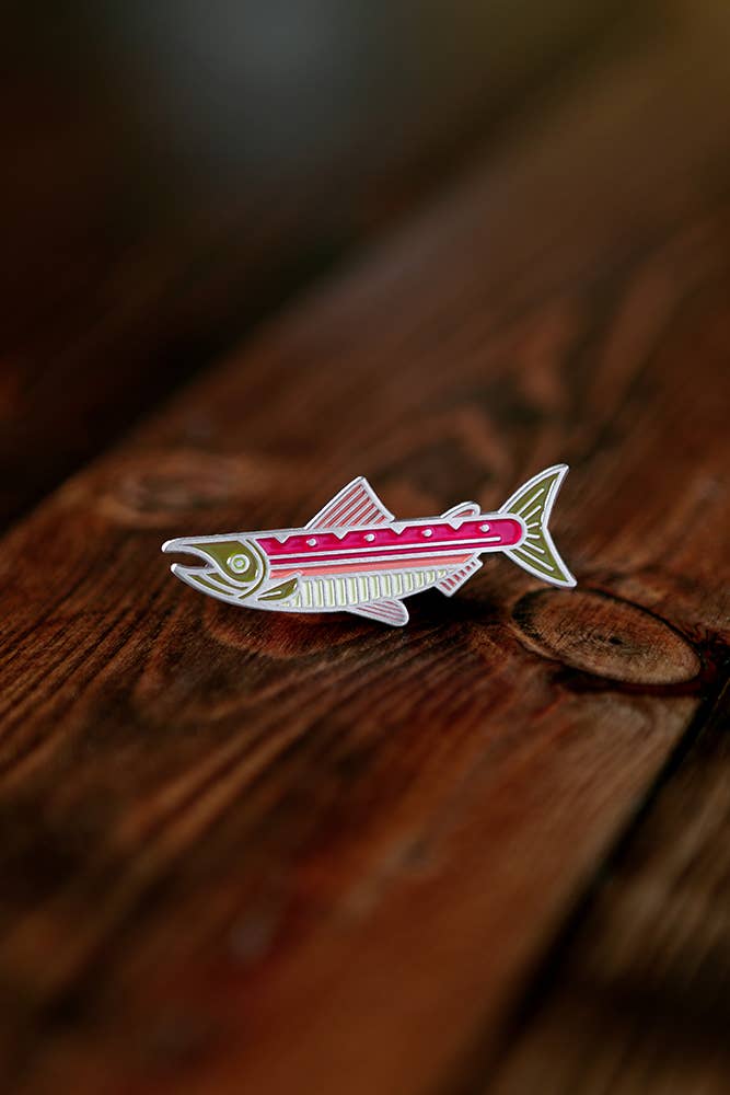 Lost Lust Supply - Wholesale Lapel Pin/Button - Sockeye Salmon Pin