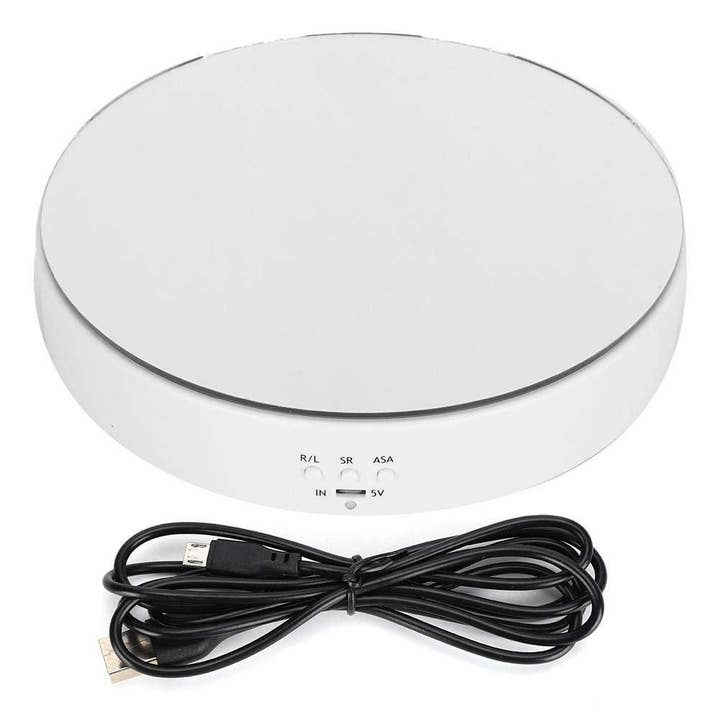 Elektrischer motorisierter rotierender Präsentationsständer, 360° drehbare Plattform mit 3 Geschwindigkeiten für Schmuck, Uhren, Kosmetik, Spielzeug für den Großhandel von Queenshopbeauty