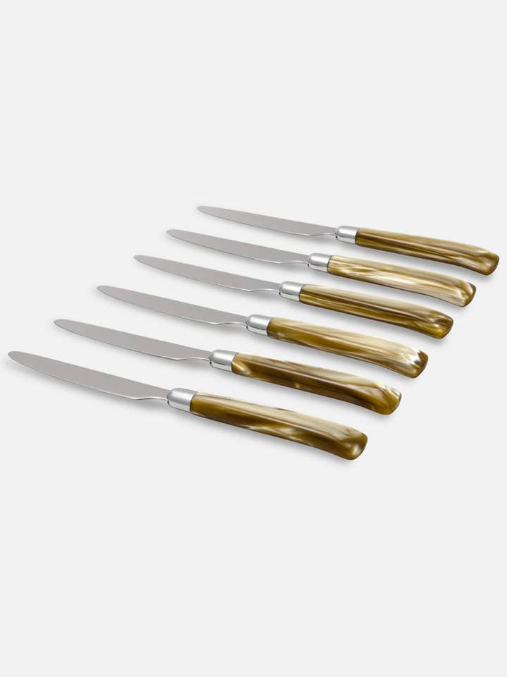 Ensemble de 6 couteaux de table Giada pour la vente par Rivadossi Sandro