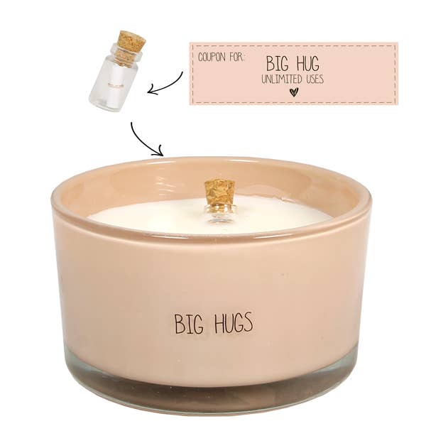 MESSAGE IN A BOTTLE - BIG HUGS for wholesale by My Flame Lifestyle