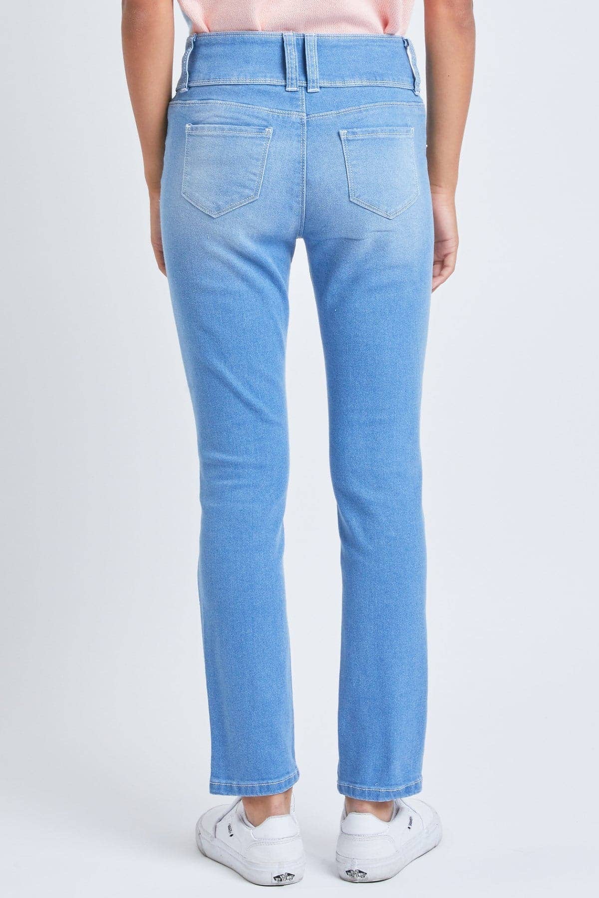 YMI – calças de ganga - Crianças por atacado – Jeans Skinny Essenciais de 3 Botões para Meninas com Bolsos Frontais-GP1772418