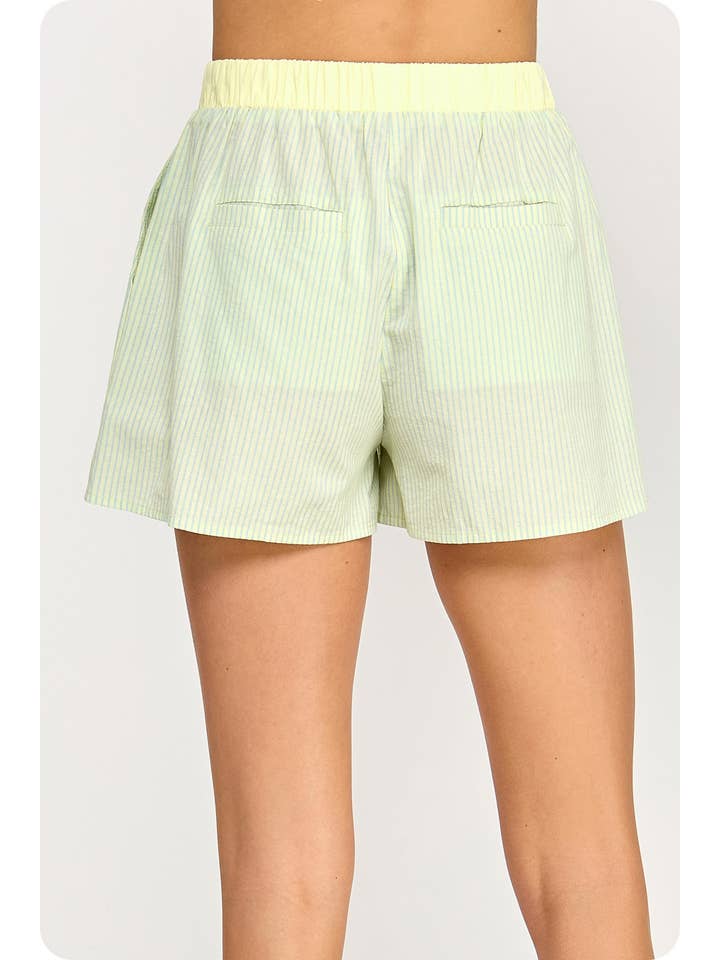 Strut & Bolt - Wholesale Shorts - Women's - Stripe Cotton Poplin Shorts