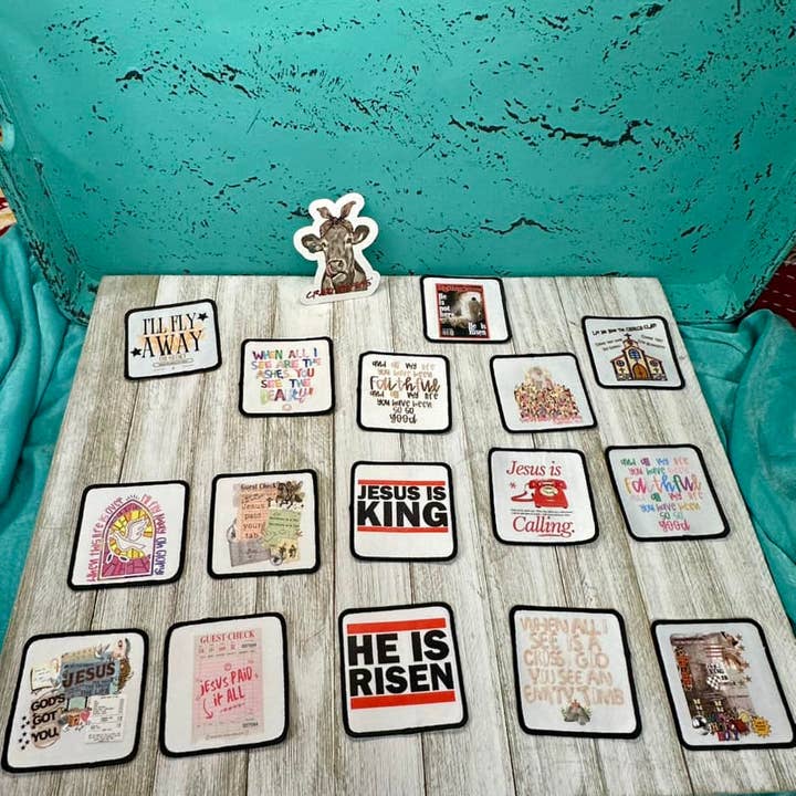 DTF Patches Praise and Worship-Iron on for wholesale by Crazy Heifers Wholesale