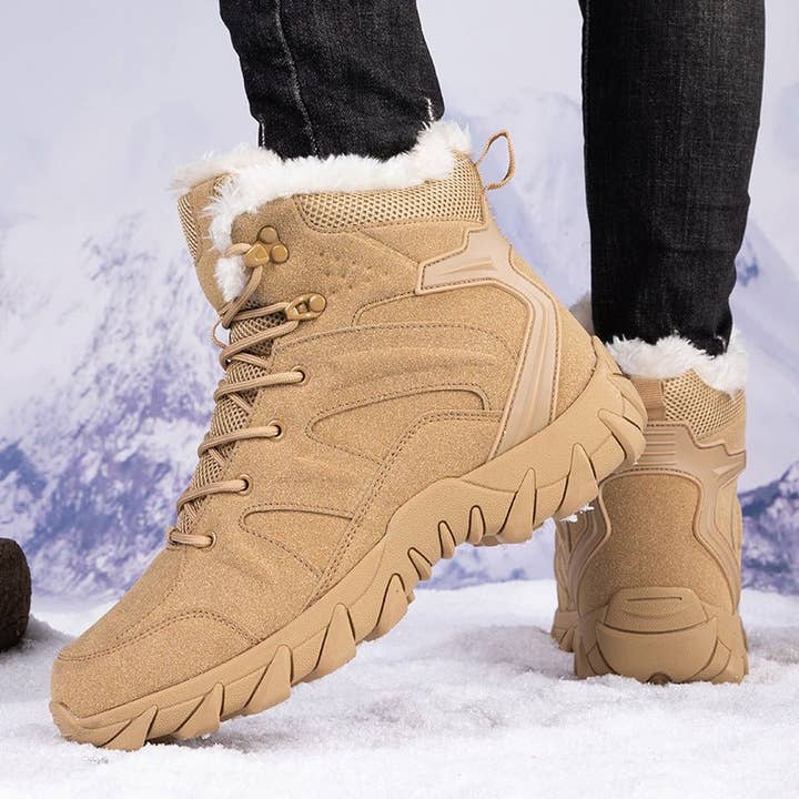 Ecovear - Wholesale Hiking Boots - Men's - Men's Warm Fleece-Lined Military Boots for Outdoor Hiking2