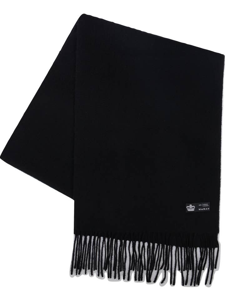 Svart kashmir halsduk för wholesale av British stock (Kilberry)