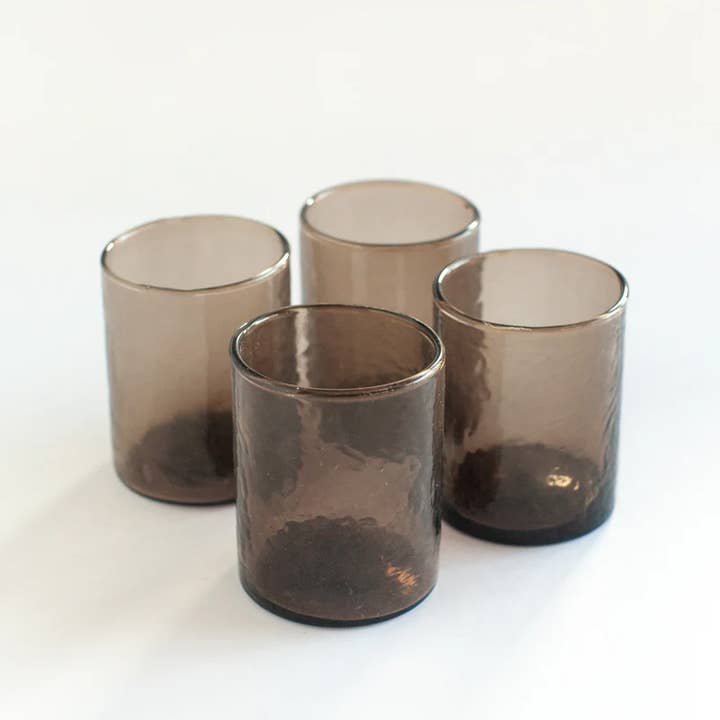 Creative Women Australia - Wholesale Drinking Glass/Cup - Handblown Hammered Glasses | Set of 4