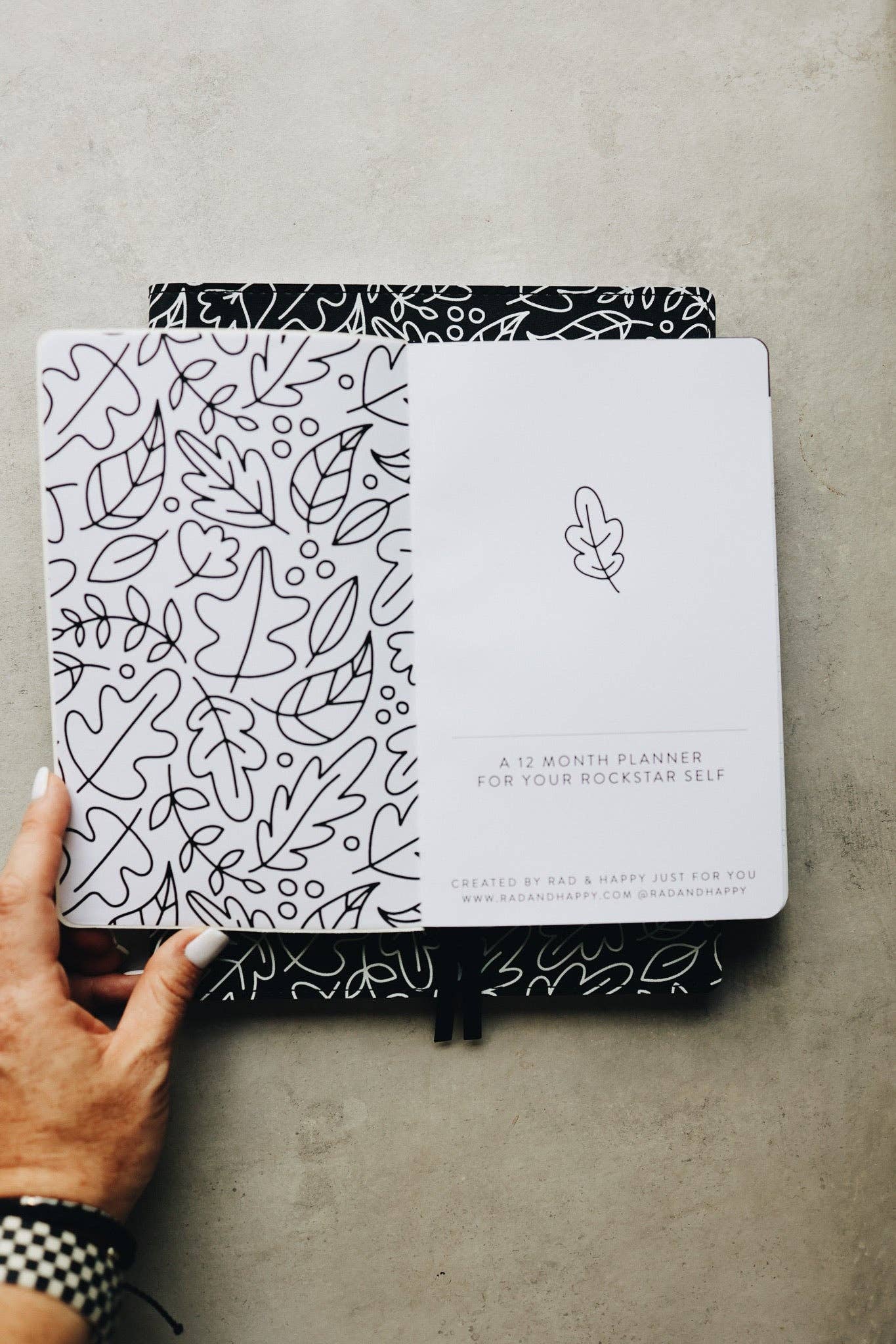 Rad & Happy - Wholesale Planner - 5x8 Undated Planner - Leaves Edition11