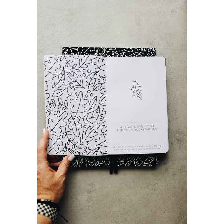 Rad & Happy - Wholesale Planner - 5x8 Undated Planner - Leaves Edition11