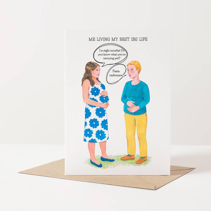 Funny IBS Card- Chronic Illness/Spoonie Card for wholesale by Mind Over Letter