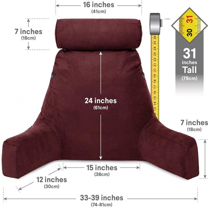 Husband Pillow - Wholesale Bedding pillow - XXL Husband Pillow Aspen Edition Backrest Pillow with Memory Foam1