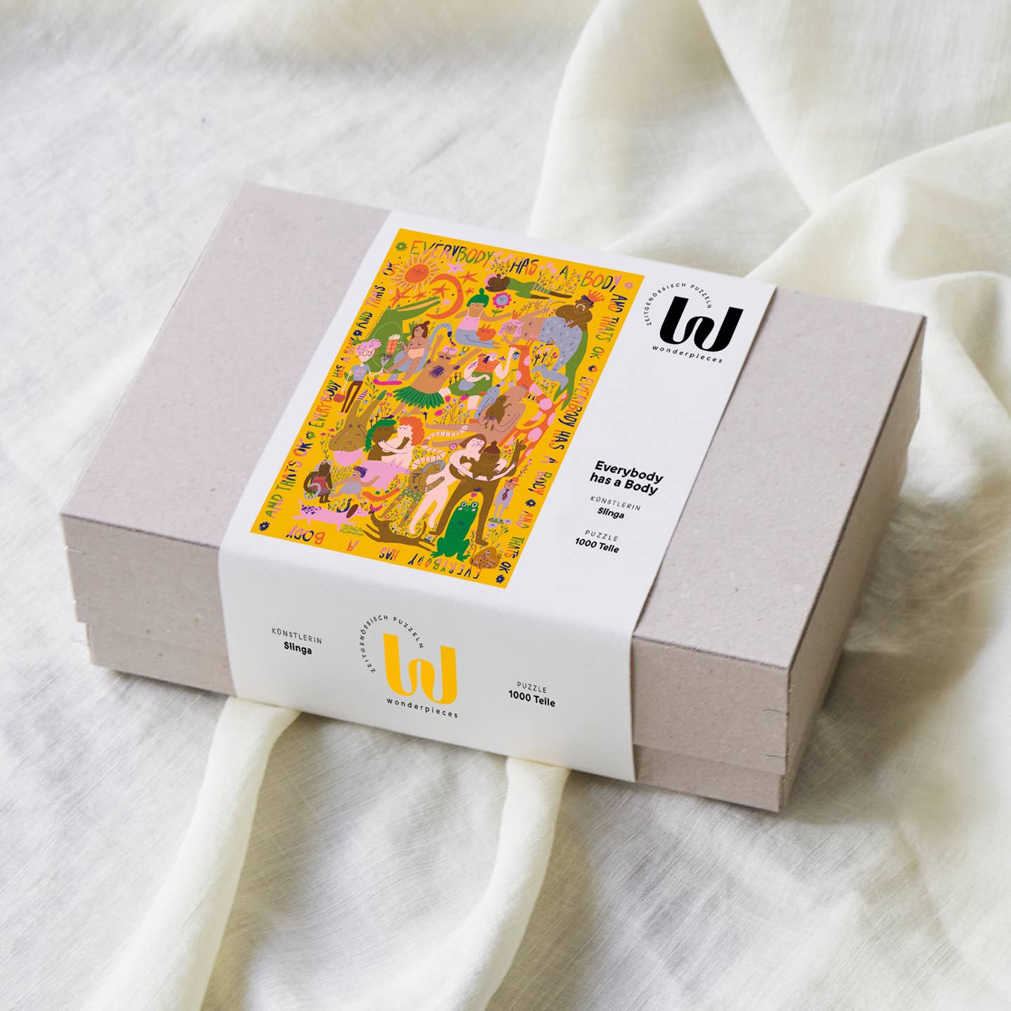 Wonderpieces - Wholesale Puzzle - Adult - »Everybody Has a Body« Puzzle |  Illustration Slinga1