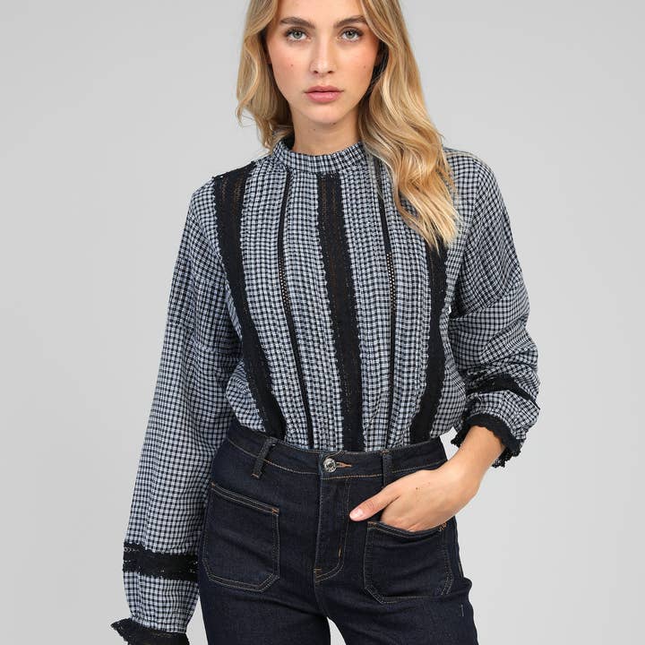 SAMINAY CHECKED BLOUSE and other Purchase Wholesale camiseta feminina 100 algodao. Free Returns & Net 60 Terms on Faire trending on Faire.