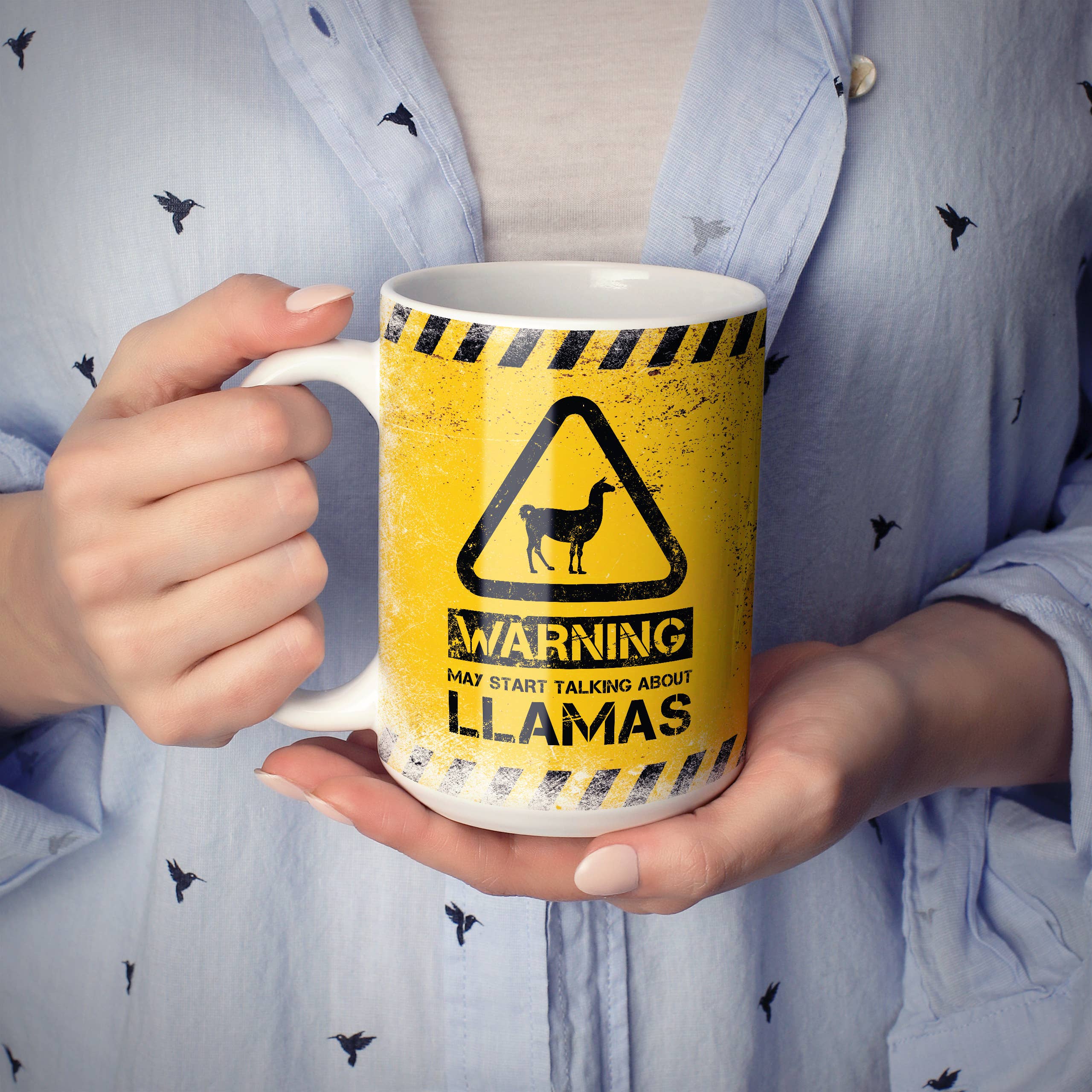 Mug Monster - Vente Tasse à café - Mug lama - Warning May Start Talking About Llamas10